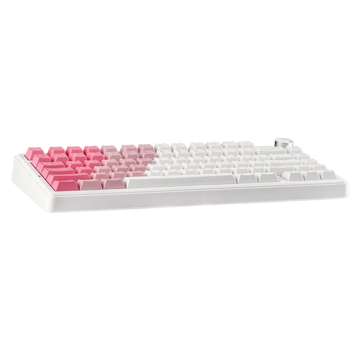 EPOMAKER X AULA F75 MAX Wireless Mechanical Keyboard - Pink & White