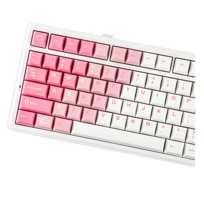 EPOMAKER X AULA F75 MAX Wireless Mechanical Keyboard - Pink & White
