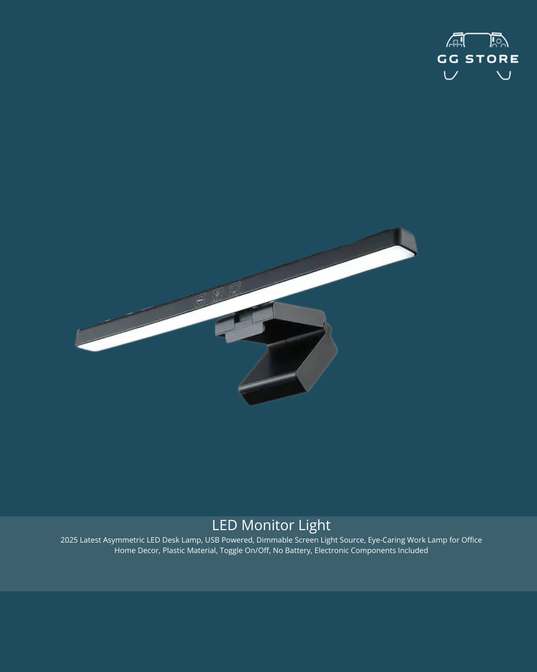 LED Monitor Light-Black