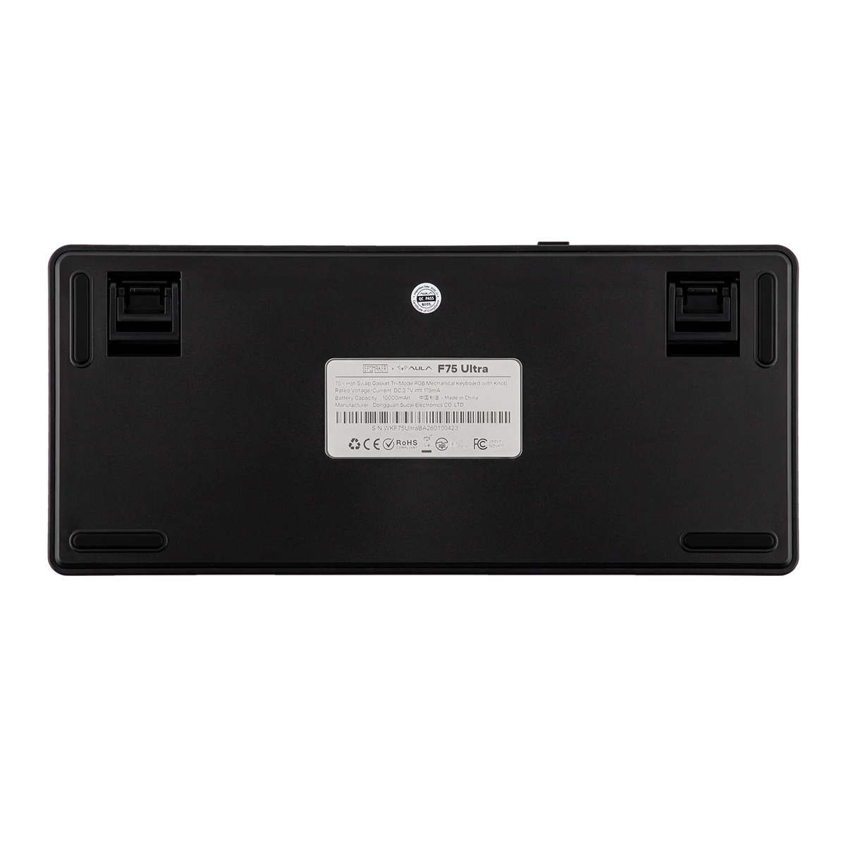 EPOMAKER X AULA F75 Ultra Wireless Mechanical Keyboard - Transparent Black
