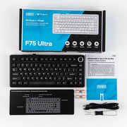 EPOMAKER X AULA F75 Ultra Wireless Mechanical Keyboard - Transparent Black