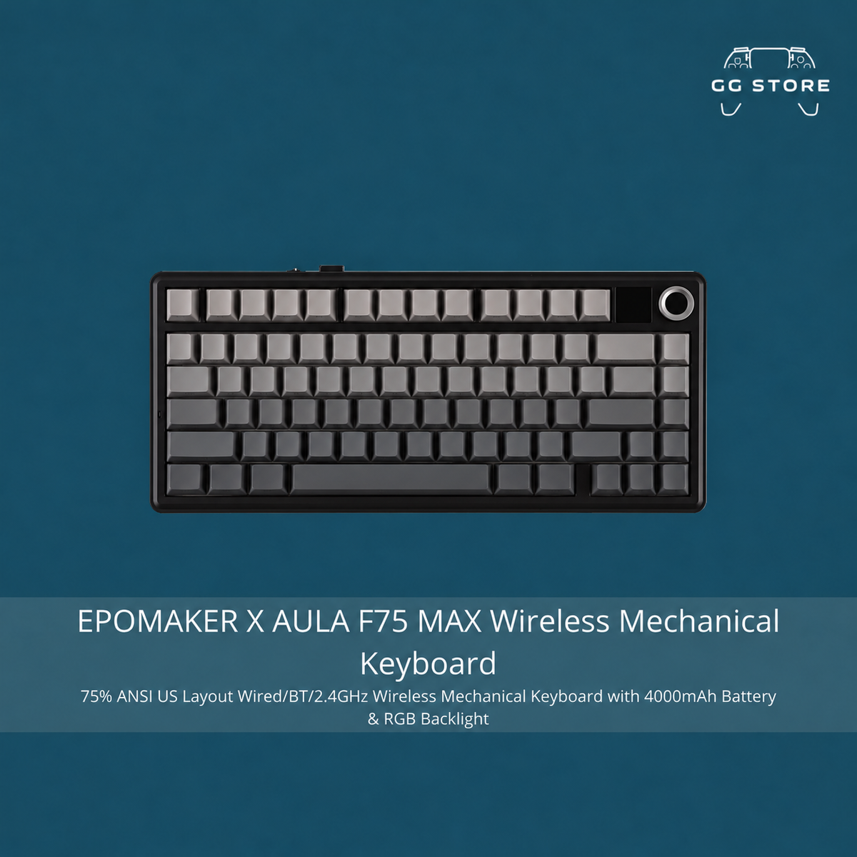EPOMAKER X AULA F75 MAX Wireless Mechanical Keyboard - Gradient Gray