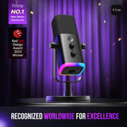 ميكروفون ديناميكي FIFINE AmpliGame AM8 USB/XLR - أسود