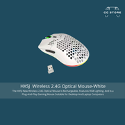 ماوس HXSJ T66 اللاسلكي ثلاثي الأوضاع - أبيض