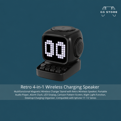 Smart Speaker Wireless Charging Stand - Black
