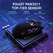 ماوس الألعاب اللاسلكي Attack Shark X11 - أحمر