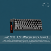 AULA WIN60 HE Wired Magnetic Gaming Keyboard- Black