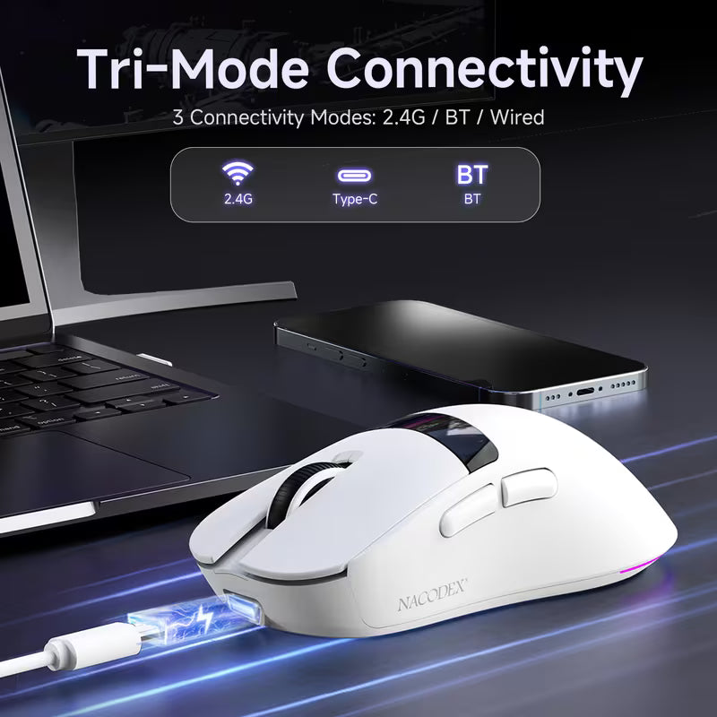 NACODEX NJ08 V2 Tri-Mode Gaming Mouse