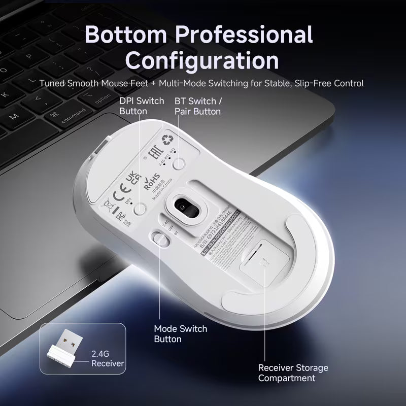 NACODEX NJ08 V2 Tri-Mode Gaming Mouse
