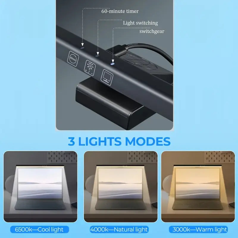 LED Monitor Light-Black