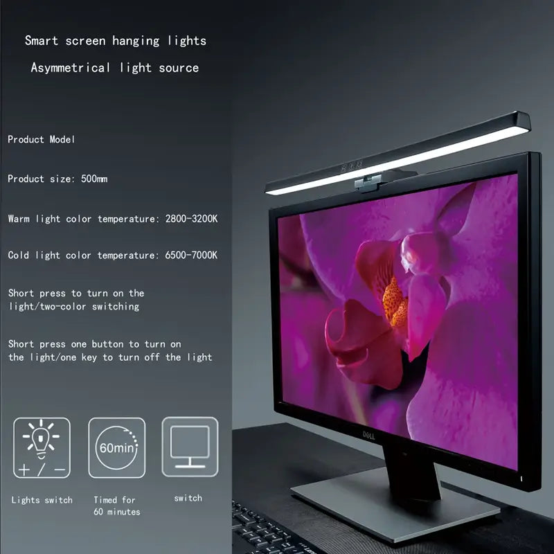 LED Monitor Light-Black
