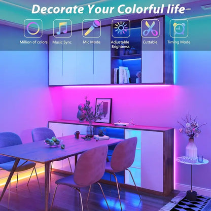 DIY LED Strip Lights – 30m Smart Lighting Kit