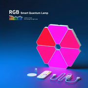 مجموعة مصابيح حائط مثلثة LED RGB مكونة من 12 قطعة